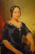 John Mix Stanley, Portrait of Princess Manaiula Tehuiarii, granddaughter of King Pomare I of Tahiti, Wife of High Chief William Kealaloa Kahanui Sumner